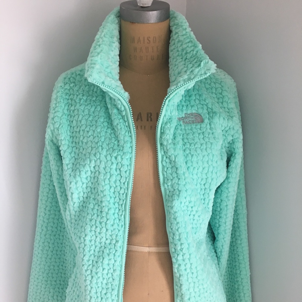 North Face Mint Green Full Zip Jacket
